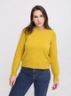 Светр жіночий жовтий однотонний прямий 311 2-2 ONE SIZE - зображення 5