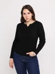Светр жіночий чорний тонкий прямий з кишенею 312-42-2 ONE SIZE - зображення 1