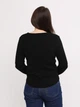 Светр жіночий чорний тонкий прямий з кишенею 312-42-2 ONE SIZE - зображення 7