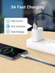 Кабель Vention USB to Type-C QC 3.0 3 A 3 м в обплетенні чорний (CODHI) - зображення 3