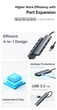 USB-Хаб Baseus UltraJoy Series 4-портовый USB 3.0 (USB A на USB 3.0*4) BS-OH080 - изображение 4