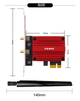 Мережева карта WiFi+Bluetooth Fenvi 6E PCE-AXE3000. Wifi 2.4G/5G/6G, Bluetooth 5.3 (Intel AX210) - зображення 8