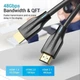 Кабель HDMI 2.1 Vention, 8K 60Hz 7680P 48Gbps 1M Black (AANBF) - изображение 2
