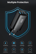 Сетевое зарядное устройство ASOMETECH GaN 65W 1USB+2Type-C Fast Charger Black - изображение 8