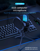 Мікрофон зі штативом Yanmai SF666R з підсвічуванням - зображення 2