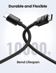 Высокоскоростной HDMI шнур кабель UGREEN 4K 2.0 в нейлоновой оплетке черный 2м (HD119) 40101 - изображение 2