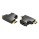 Перехідник Vention Micro HDMI+Mini HDMI to HDMI (female) 1080P/60Hz Чорний AGFB0 - зображення 1