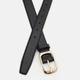 Ремень женский из натуральной кожи Laras CV10ZK158-goldblack 110 см Черный (ROZ6501009406) - изображение 2