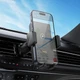 Автомобильный держатель (автодержатель) для телефона с быстрой беспроводной зарядкой в машину автоматический зажим Hoco 15W Black - изображение 3