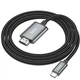 Перехідник HOCO UA27 Type-C To HDTV (HDMI) 4K (2М) Сірий - зображення 3
