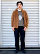 Куртка демисезонная Шерпа мужская Uniqlo 40056137 2XL Коричневая (1159800135) - изображение 4