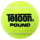 М'ячі для великого тенісу 3шт Натуральний каучук Тканий фетр TELOON TOUR POUND салатовий T818-3 - зображення 4