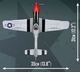 Klocki konstrukcyjne Cobi Gun Maverick North American P-51D Mustang 350 elementów (5902251058463) - obraz 2