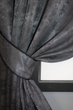 Комплект коротких штор VR-Textil Жаккард Sultan YL № 1211ш Графітовий 130х170 см 2 шт (35-0004) - зображення 3