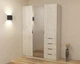 Шкаф Кристал 2 Континент 1500х520х2100 Дуб Крафт Белый - изображение 2