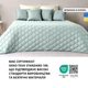 Покрывало IDEIA Cube Мятно-Светло-серое Евро 210х240 см Двухстороннее Антиаллергенное волокно (4820227283033) - изображение 2