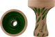 Чаша для кальяну Dumok SkyFall Green Phunnel (4821000280493) - зображення 1