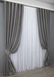 Комплект готовых штор VR-Textil Блэкаут Fusion Dimout № 832ш Серый 100х270 см 2 шт (31-237) - изображение 3