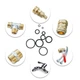 Кільця гумові ущільнювальні круглого перерізу 740 шт&nbsp;Кільця ущільнювальні гумові&nbsp;кільця гумові (H708) - зображення 2