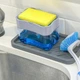 Органайзер для мочалок з мильницею та дозатором натискна Soap Pump Sponge Caddy - зображення 3