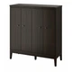 Шкаф с откидными дверцами IKEA ИДАНЭС, темно-коричневый морилка, 121 х 135 см, 804.588.20 - изображение 1