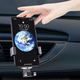Автомобильный держатель для мобильного телефона Hurtel Gravity Smartphone Car Holder (Air Vent Version) Silver (YC08) - изображение 4