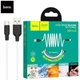 Кабель Hoco USB - Type-C 2метри 3A силікон X21 Plus White (X21_C_2White) - зображення 1