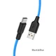 Кабель Hoco USB - Type-C 1метр 3A силікон X21 Plus Blue (X21_C_Blue) - зображення 4