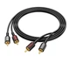Готовый аудио кабель 2xRCA — 2xRCA Borofone BL-13 1,5m - изображение 1