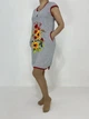 Туника женская кулир Подсолнух 46-48 Серая 72447422-1 - изображение 2
