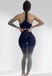 Костюм для фитнеса женский LILAFIT комплект лосины пуш ап и топ серый M (LFS000028) - изображение 3