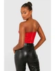 Топ червоний мереживний XL Boohoo - изображение 2