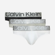 Zestaw majtek slipów męskich bawełnianych Calvin Klein Underwear 000NB3129A-MPI S 3 szt Szary/Czarny/Biały (8719855393947) - obraz 1