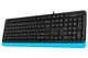 Клавиатура A4Tech FK10 Black/Blue USB - изображение 2