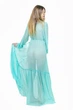 Халат пляжный женский в пол из шифона 98-902п One size (S-L) Бирюзовый (2000012463013) - изображение 2