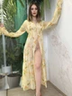 Халат пляжный женский в пол из шифона 98-беж One size (S-L) Разноцветный (2000012483011) - изображение 5