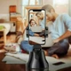 Розумний настільний смарт-штатив з датчиком руху HOLDER ROBOT CAMERAMAN 360° - зображення 4