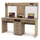 Компьютерный стол для 2 детей с с надстройкой Kidsbunkbed 163 х 60 х 145 см дуб сонома - изображение 1