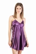 Ночная рубашка женская из атласа со шнуровкой по бокам Felisiya Lingerie Сливовое вино 23-076 S - изображение 1