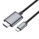 Кабель конвертер Type-C to HDMI - Hoco UA27 HD on-screen cable - зображення 3