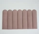 Самоклеящиеся мягкая стеновая панель Soft Pan 15х60x3,7 см овал велюр матовый пудра (156102) - изображение 3