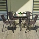 Комплект 4шт. садовых стульев с искусственного ротанга Garden Chair Prato SC-039P Коричневый - изображение 11