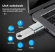 Адаптер перехідник OTG USB Type-c 3.0 із шнурком для Android та для iPhone 15 серії Чорний - зображення 2