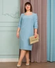 Плаття Alenka Plus 14491-2, 56, блакитний - изображение 2