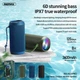 Акустика REMAX Star Series RGB Outdoor Wireless Speaker RB-M28 PRO IPX7 |BT5.0,8Wx2, TWS, AUX/TF, DSP, 8h| - изображение 4