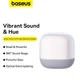 Акустика Baseus Aequr V2 Wireless Speaker Moon |BT5.0, 3EQ, 30h, TWS| белая - изображение 9
