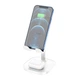 Зарядка Qi HOCO Thorough 2-in-1 stand with wireless fast charging CW37 |5-15W Max, PD/QC, 178mm| White - зображення 5