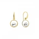 Срібні та позолочені сережки Spark зі Swarovski Fame KWOMG1122SS29C - изображение 1