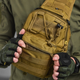 Нагрудна сумка "Enders" Cordura 1000D / Вологозахищений рюкзак койот розмір 19х27х10 см - зображення 3