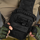 Нагрудна Сумка Cordura 1000D / Вологозахищений Рюкзак однолямний чорний 26 х 16 х 9 см - зображення 3